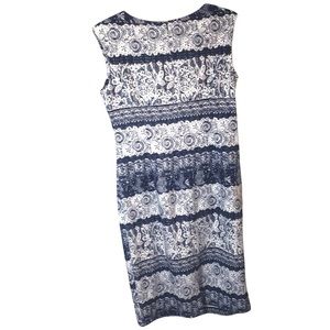 I LE New York Striped Patterned Sleeveless Dress